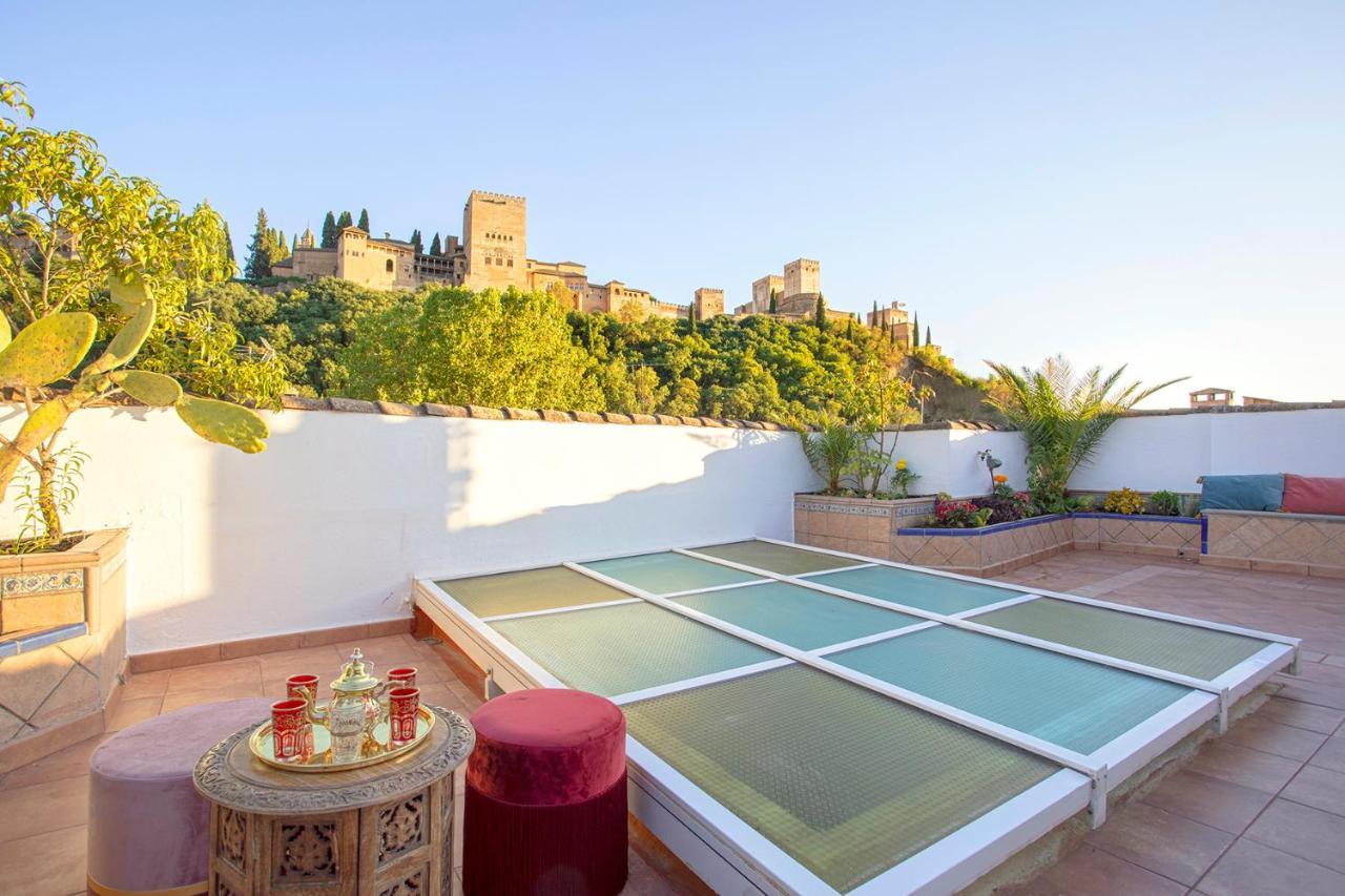 Willa Morayma House Terrace With Views To Alhambra Grenada Zewnętrze zdjęcie